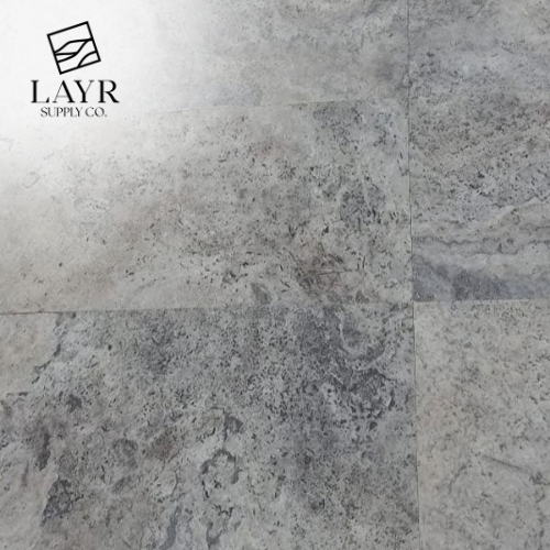 Preorder - Silver Travertine Tile & Paver