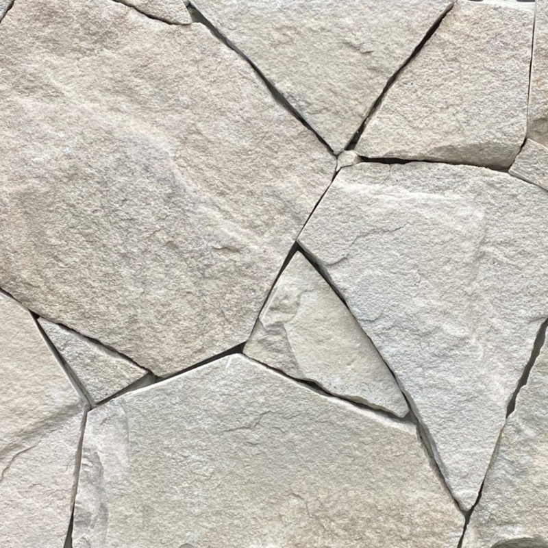 Avoca White Random Stone Cladding – Natural Stone Wall Cladding (10-40mm)