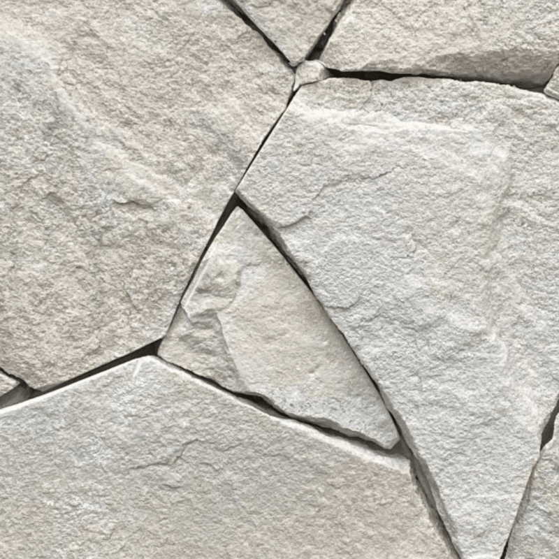Avoca White Random Stone Cladding Corners (10-40mm) - LAYR Supply Co.