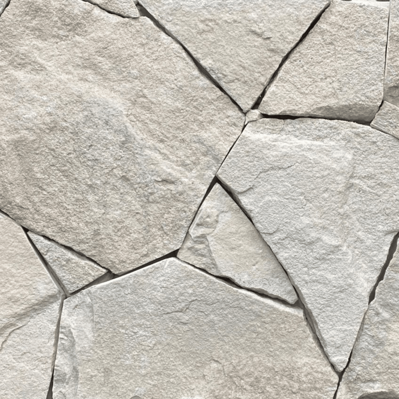 Avoca White Random Stone Cladding – Natural Stone Wall Cladding (10-40mm) - LAYR Supply Co.