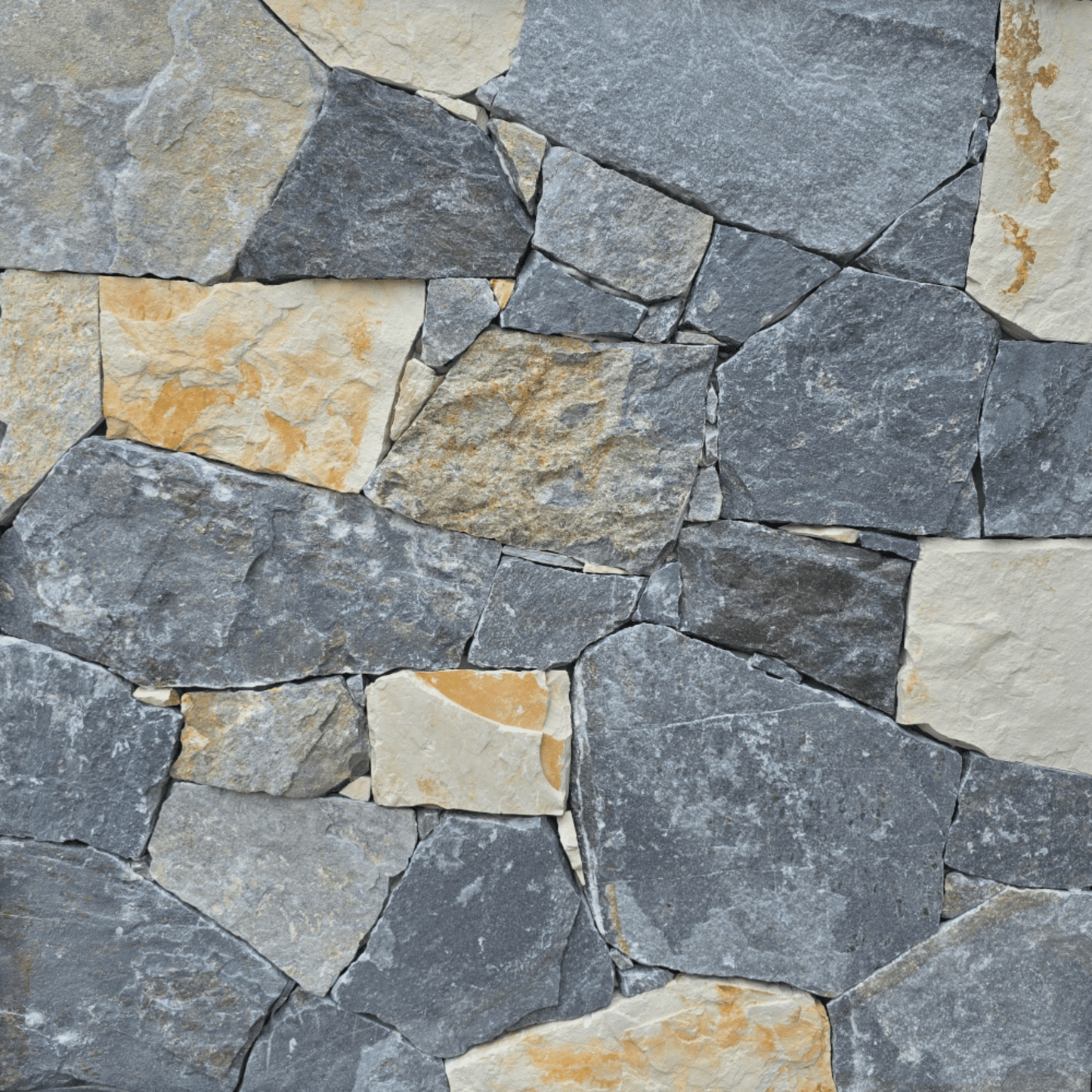Cobalt Grey Random Stone Cladding (150-400mm, 20-35mm thick) - LAYR Supply Co.