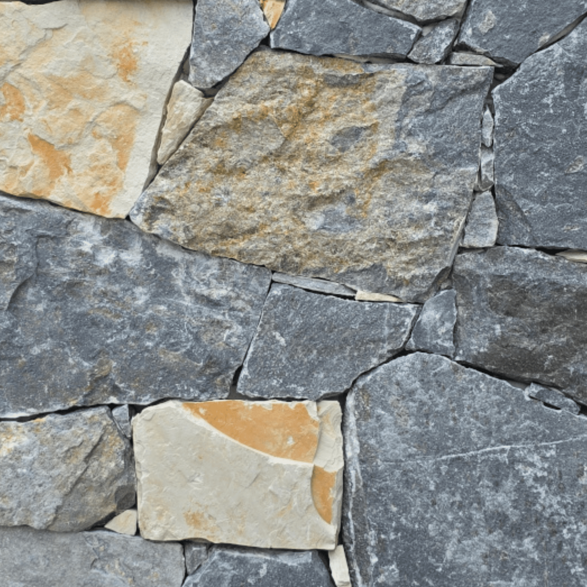 Cobalt Grey Random Stone Cladding Corners (20-35mm) - LAYR Supply Co.